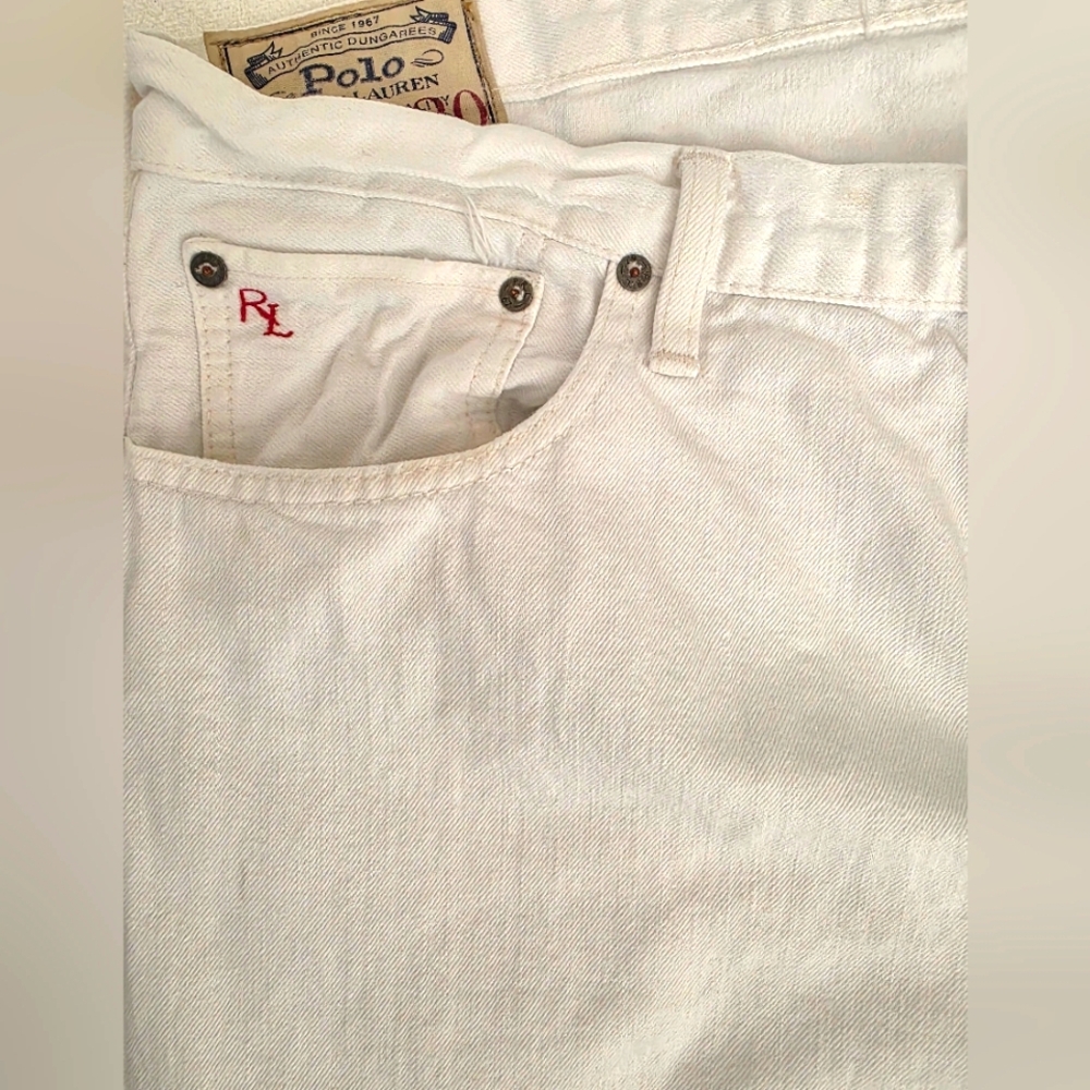 Ralph Lauren White Jeans 38x30 VGC